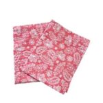 BAMBIDOU LOT 2 BAVOIRS EPAULE MINI LANGE GAZE DE COTON ROSE