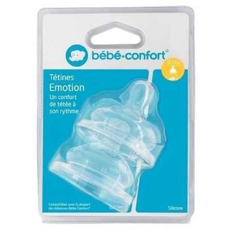 bebe-confort-tetines-emotion-t1-3-vitesses-0-12m-latex-x2-6944.jpg BEBE CONFORT TETINES EMOTION T1 3 VITESSES 0-12M LATEX X2 6944 – Image 1