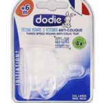 DODIE 2 TETINES RONDE +6MOIS ANTI COLIQUE DEBIT RAPIDE 4
