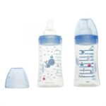 DODIE BIBERON ANTI COLIQUE TETINE PLATE+ 270ML MER 0-6 MOIS