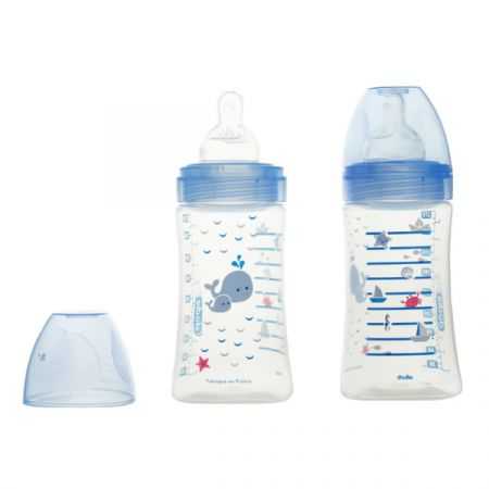 dodie-biberon-anti-colique-tetine-plate-270ml-mer-0-6-mois.jpg DODIE BIBERON ANTI COLIQUE TETINE PLATE+ 270ML MER 0-6 MOIS – Image 1