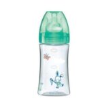 DODIE BIBERON ANTI COLIQUE TETINE RONDE 3 VITESSES + 270ML VERT LAPIN 0-6 MOIS