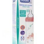 DODIE BIBERON SENSATION+ANTI COLIQUE TETINE PLATE 330 ML ROSE