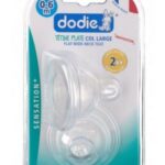 DODIE SENSATION + TETINES PLATE COL LARGE DEBIT 2 0-6 MOIS 2 PIECES