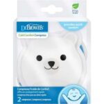 DR BROWNS COMPRESSE FROIDE CONFORT 2 COMPRESSES OURS POLAIRE ET BALEINE