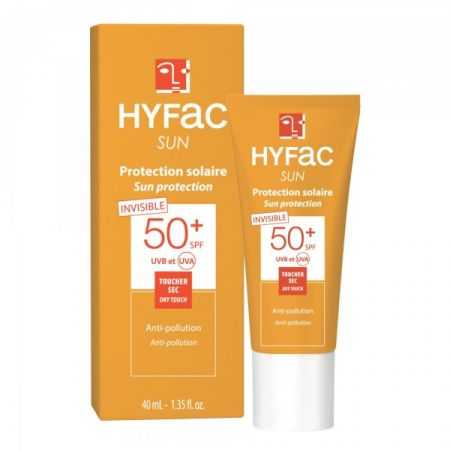 hyfac-hyfac-sun-protection-solaire-invisible-spf50-40ml-solaires.jpg Hyfac Sun Protection Solaire Invisible SPF50+ 40ml – Image 1