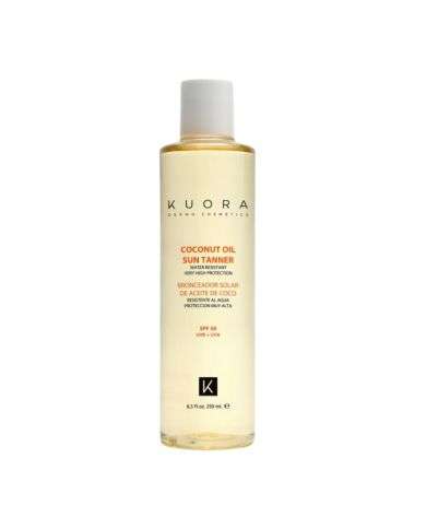 kuora-coconut-oil-sun-tanner-spf50-250ml.jpg KUORA COCONUT OIL SUN TANNER SPF50 250ML – Image 1