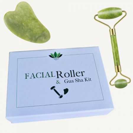 lotus-bio-kit-rouleau-de-jade-gua-sha.jpg LOTUS BIO KIT ROULEAU DE JADE + GUA SHA – Image 1