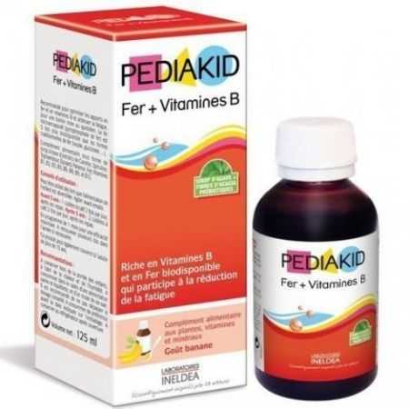 pediakid-pediakid-sirop-fer-vitamine-b-enfants-125ml-complements-alimentaires-enfants.jpg Pediakid Sirop Fer + Vitamine B Enfants 125ml – Image 1