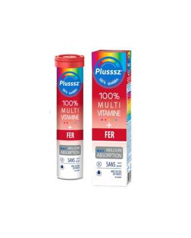 plusssz-plusssz-100-multivitamine-fer-20-comprimes-gout-orange-cerise-home.jpg PLUSSSZ 100% MULTIVITAMINE+FER 20 COMPRIMES GOUT ORANGE CERISE – Image 1