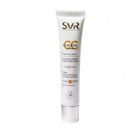 svr-svr-clairial-cc-creme-correcteur-unifiant-anti-taches-medium-spf50-40-ml-cremes-depigmentantes.jpg SVR CLAIRIAL CC CRÈME CORRECTEUR UNIFIANT ANTI-TACHES MÉDIUM SPF50+ 40 ML – Image 1
