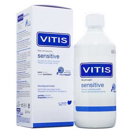 vitis-vitis-sensitive-bain-de-bouche-pour-dents-sensibles-500-ml-bains-de-bouche.jpg VITIS SENSITIVE BAIN DE BOUCHE POUR DENTS SENSIBLES 500 ML – Image 1